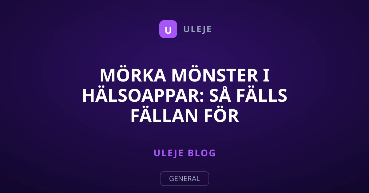 Mörka mönster i hälsoappar: Så fälls fällan för prenumerationer