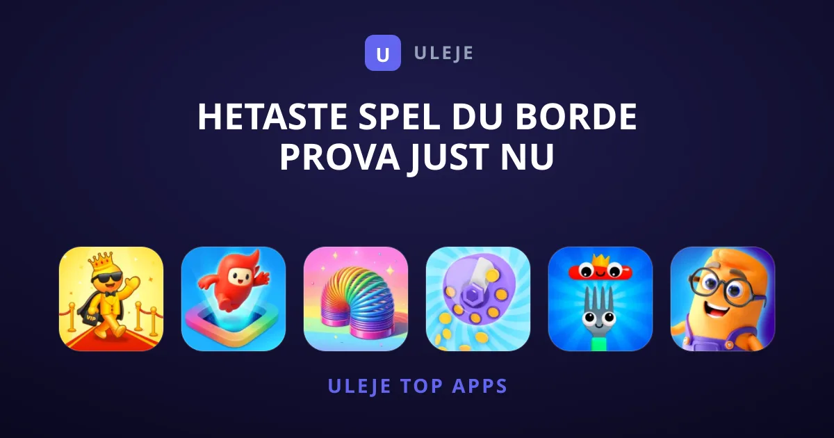 Hetaste Spel Du Borde Prova Just Nu