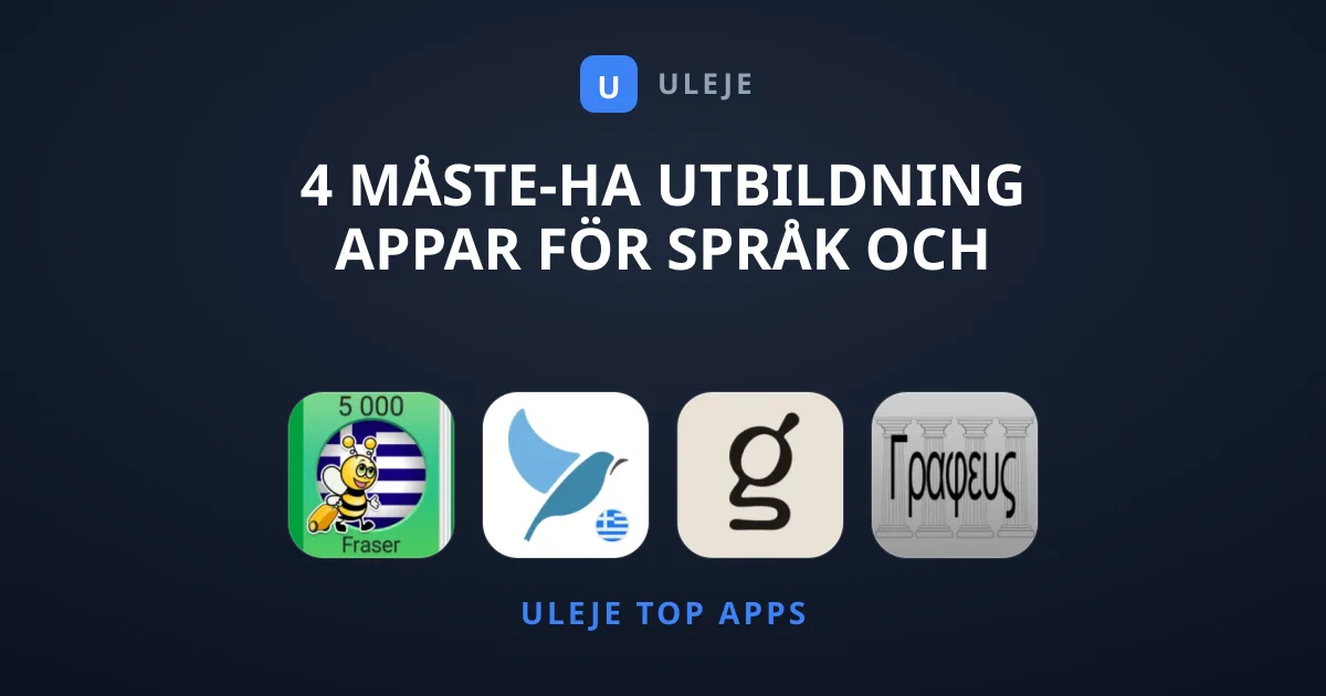 4 Måste-Ha Utbildning Appar För Språk Och Läsning